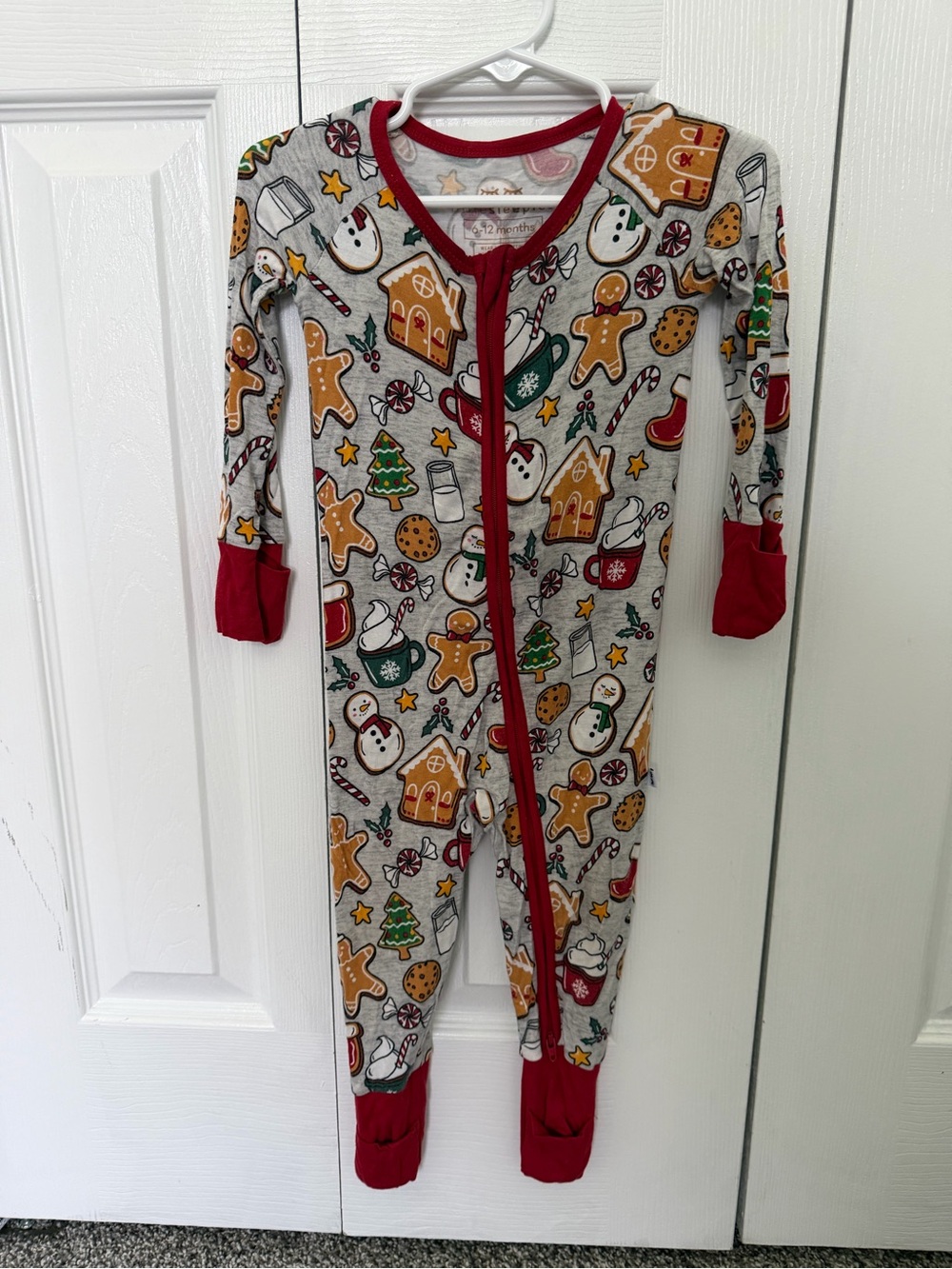 Little Sleepies 6-12 month Christmas zippy